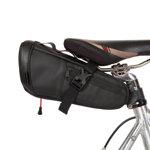 Two Wheel Gear - Commute Bike Seat Pack - Black Recycled Fabric - Side