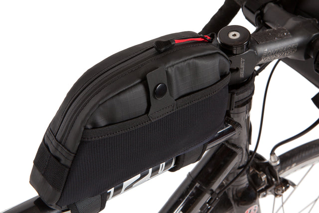 Two Wheel Gear - Bike Top Tube Bag - Recycled Black Poly Ripstop