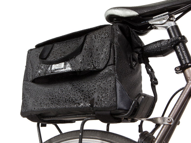 Two Wheel Gear - Dayliner Box Bag for bicycle - Black Recycled Poly Ripstop - Bike Trunk Bag