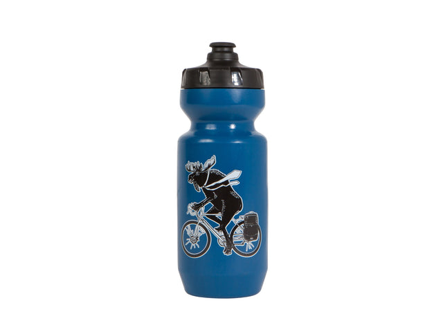 Two Wheel Gear - Moose Water Bottle - 22 oz  Purist - Canadiana - Blue
